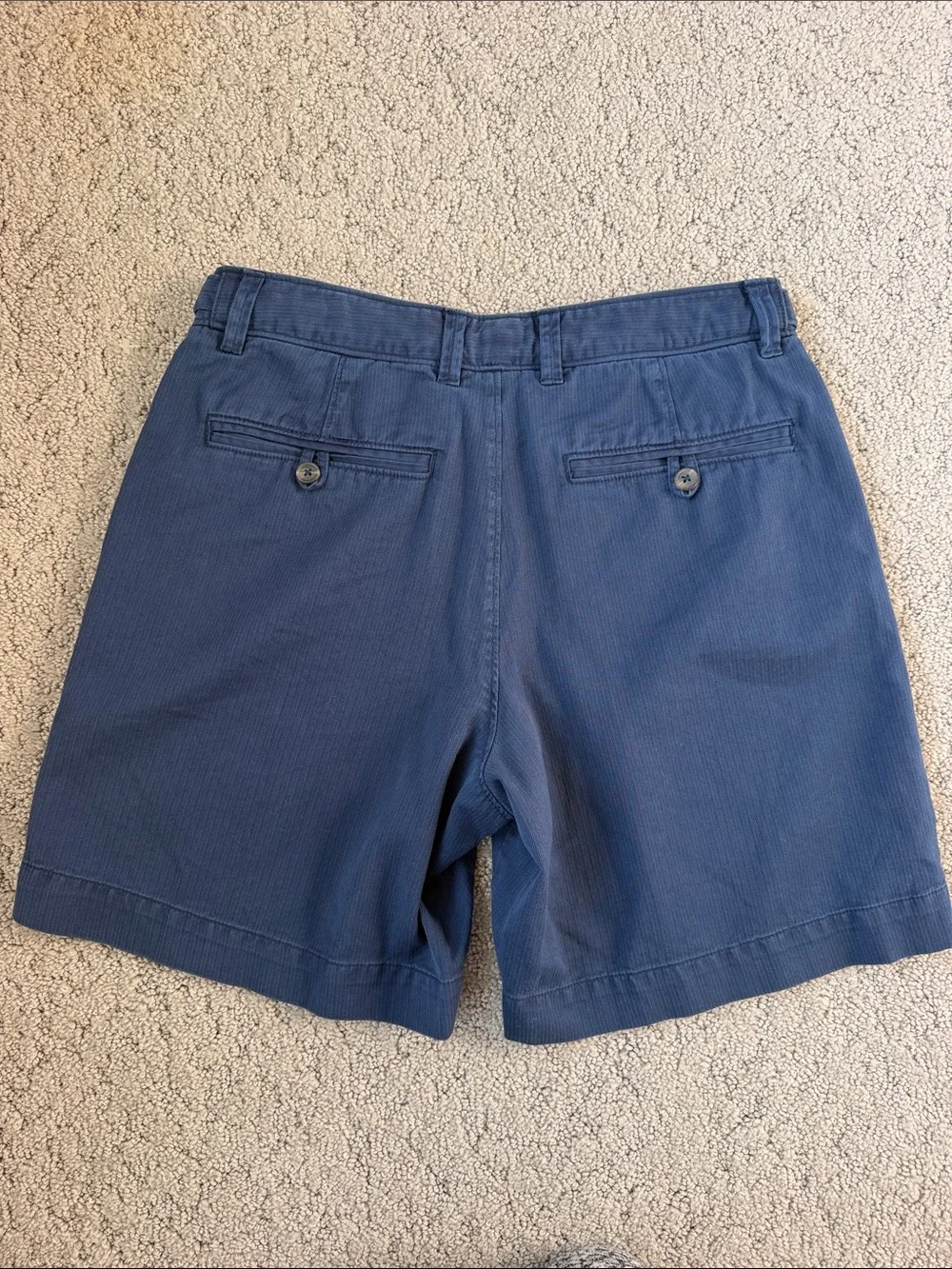 Free People Keepsake Herringbone Chino Shorts Blue Women’s Size 8 NWOT